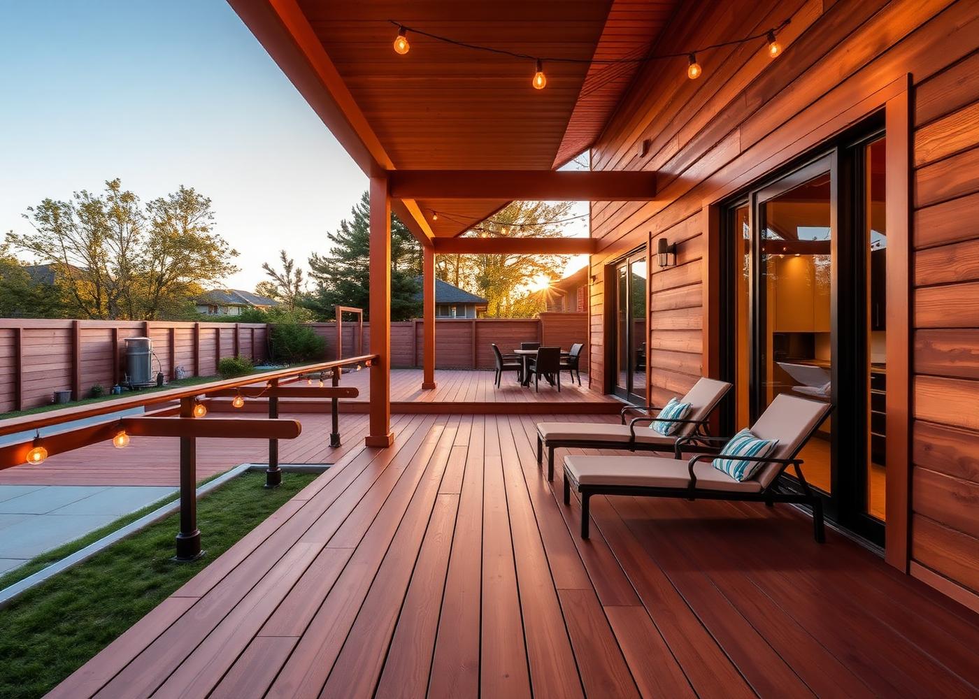 Custom residential deck