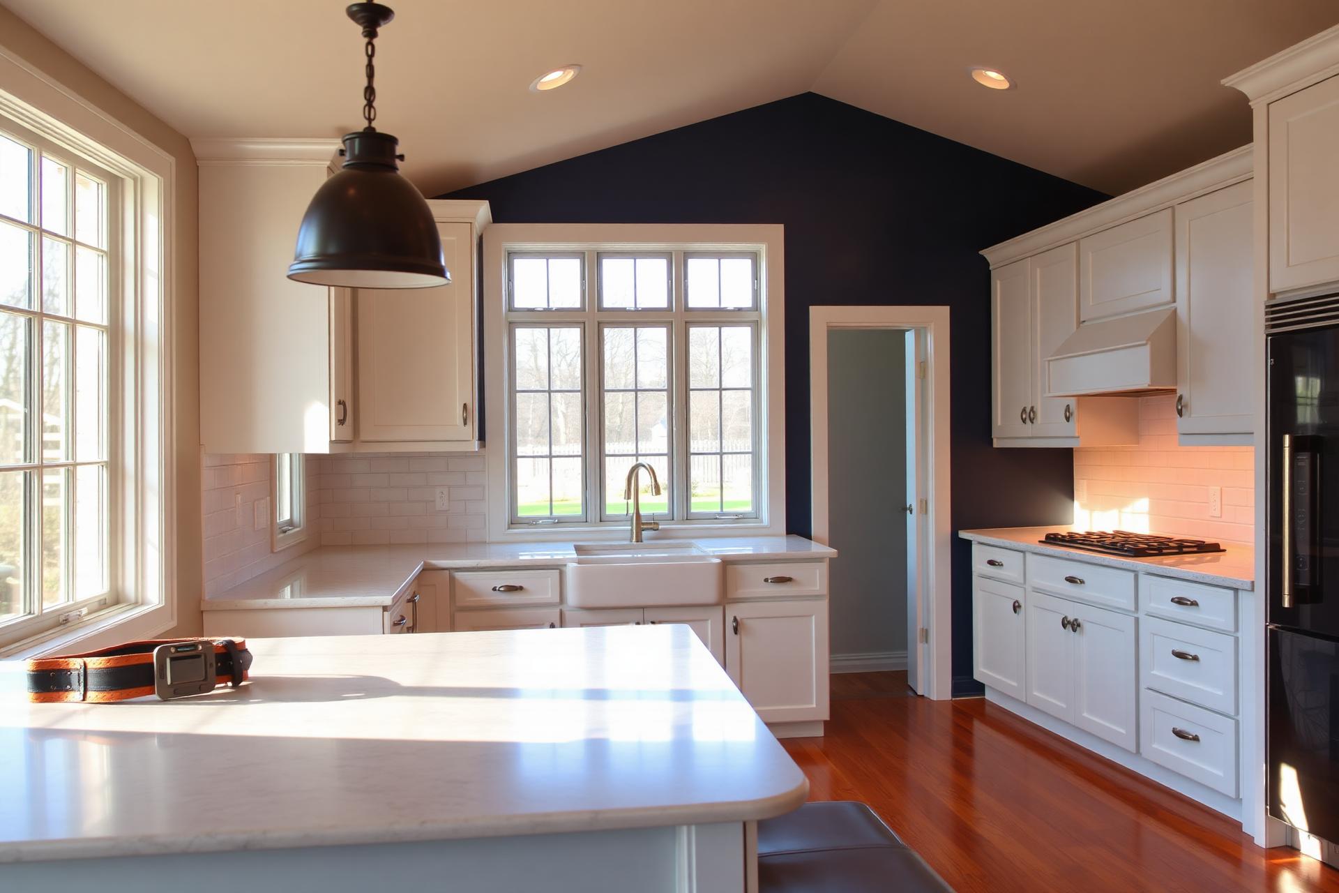 Freshly remodeled kitchen