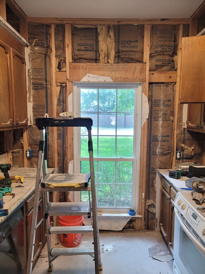 Kitchen Demo & Reframe